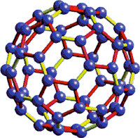 C-60 molekyle- Klik for at se en bucky ball applet